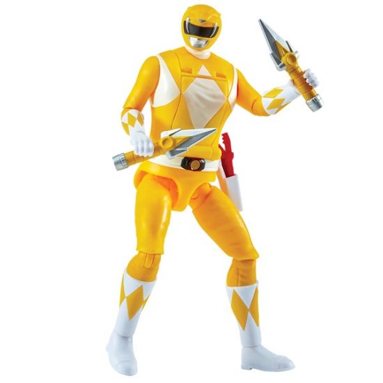 68042CO-Mighty Morphin Power Rangers Auto-Morphin Yellow Ranger Figure