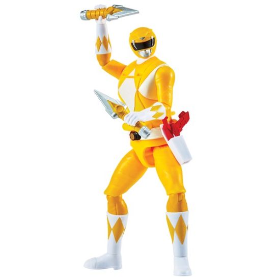 68042CO-Mighty Morphin Power Rangers Auto-Morphin Yellow Ranger Figure