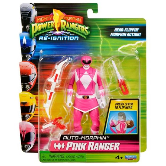 68043CO-Mighty Morphin Power Rangers Auto-Morphin Pink Ranger Figure