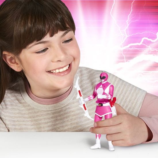 68043CO-Mighty Morphin Power Rangers Auto-Morphin Pink Ranger Figure