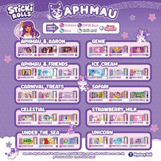 Sticki Rolls Aphmau Pendant Pack-SR430CDU